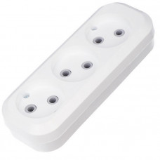 11-8703 Колодка 3 гнезда без заземления