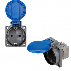 111-008 Розетка влагозащищенная с крышкой