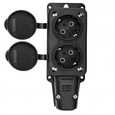 111-112 Розетка штепсельная двухместная влагозащищенная