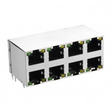 RJ-45 блок разъемов TJ9-2-10P8-04 LED