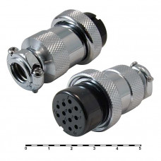 Разъем цилиндрический малогабаритный GX25M-12A