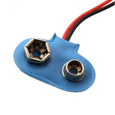 Разъем для батарейки Крона BS-E blue tail 100 mm