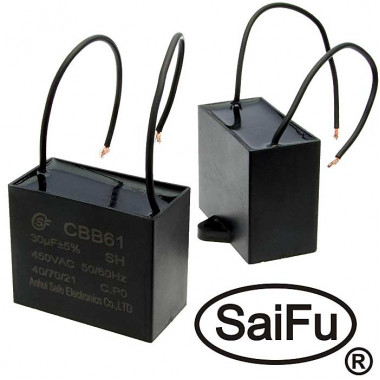 Пусковой конденсатор CBB61 30uF 450V (SAIFU)