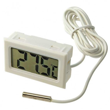 ЖК термометр малогабаритный HT-1 white 1m