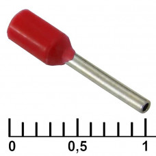 Наконечник на кабель DN00308 red (0.8x8mm)