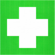 Информационный знак Аптечка медицинской помощи 200х200