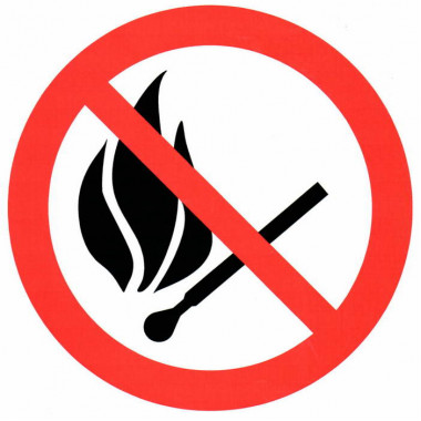 Запрещается пользоваться огнем ПВХ
