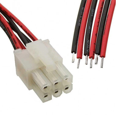 Межплатный кабель питания MF-2x3F wire 0,3m AWG20