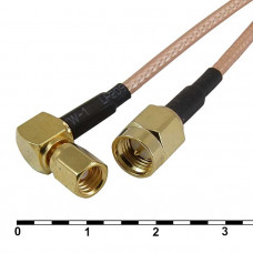 Высокочастотный  разъем SMA-J3/SMC-KW3-RG316-30