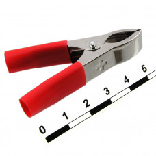 Зажим,крокодил 8-0035 red