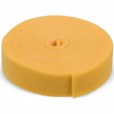 Хомут лента-липучка 5м х 20мм, желтая