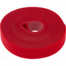 Хомут лента-липучка 5м х 20мм, красная