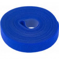 Хомут лента-липучка 5м х 20мм, синяя