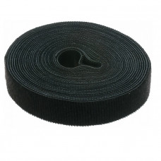 Хомут лента-липучка 5м х 20мм, черная