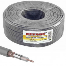 Коаксиальный кабель 01-2002 RG-58 A/U 64% 100м серый
