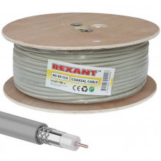 Коаксиальный кабель 01-2021 RG-8X 75% 100м серый