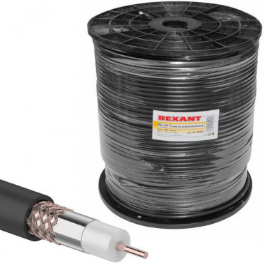 Коаксиальный кабель 01-2232 RG-6U+Cu 64% 305м(ч)