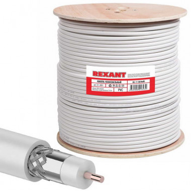 Коаксиальный кабель 01-3001 RG-11U 83% 305м(б)