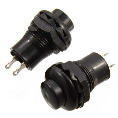 Кнопочный переключатель MJ-R13-502 off-(on) 1.5A 250VAC