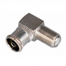 Высокочастотный разъем F ТВ гнездо угловой