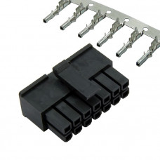 Разъем питания низковольтный MMF-2x7F pitch 3.0 mm + Terminal