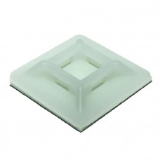 Держатель стяжек (с клейкой подложкой) белого цвета AAM-20