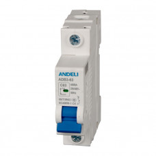 Автоматический выключатель ADB3-63/1P 6A 6kA х-ка C