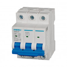 Автоматический выключатель ADB3-63/3P 25A 6kA х-ка C