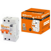 Автоматический выключатель АД12 2P C20 30мА 4.5кА тип АС 3 мод