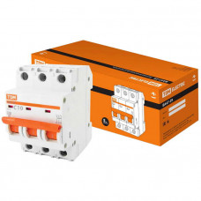 Автоматический выключатель ВА47-29 3Р 10А 4.5кА х-ка С