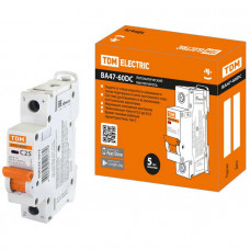 Автоматический выключатель ВА47-60DC 1P 25А 6кА х-ка С 220В