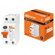 Автоматический выключатель ВД1-63 2Р 80А 300мА