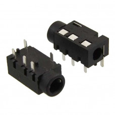 Тип разъёма - розетка (гнездо - jack) стерео 3,5 мм TJ-320 3.5mm PCB Jack