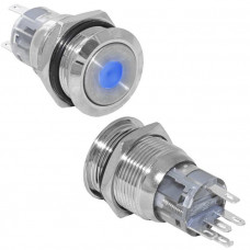 Тип переключателя - Кнопка серии LAS1-AGQ антивандальная с подсветкой LAS1-AGQ-11D/B/N on-(on)