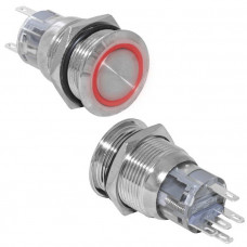 Тип переключателя - Переключатель поворотный серии LAS1-AGQ-Х антивандальный с подсветкой LAS1-AGQ-11E/R/N on-(on)