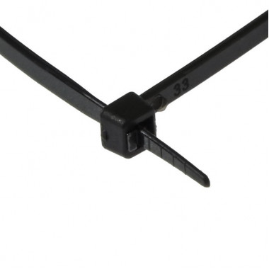 Тип - стяжка кабельная нейлоновая неразъемная 300x4 black (100шт)