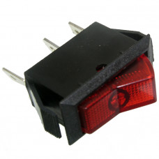 Клавишный переключатель ASW-09-102 on-on красный