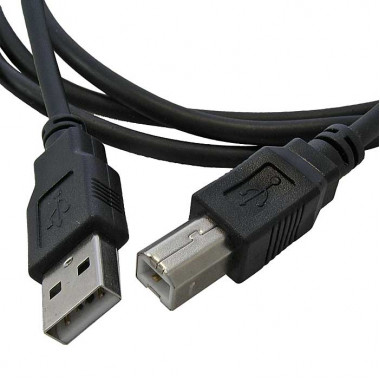 Компьютерный шнур USB-B M USB-A M 1.5m black