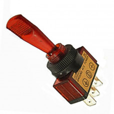 Тип - Тумблер однополюсный серии ASW-13 с удлиненным рычагом (с подсветкой) ASW-13D красный