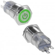 Кнопка антивандальная LAS2GQF-11ZET/G/N on-on