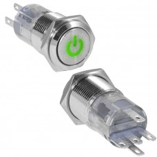 Кнопка антивандальная LAS2GQF-11DT/G/N on-(on)