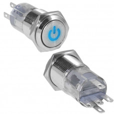 Кнопка антивандальная LAS2GQF-11DT/B/N on-(on)