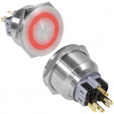 Кнопка антивандальная GQ28PF-11E/R/N on-(off)+off-(on)