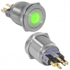 Кнопка антивандальная GQ22PF-11ZD/G/N on-off+off-on