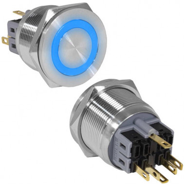 Кнопка антивандальная GQ25PF-11ZE/B/N on-off+off-on