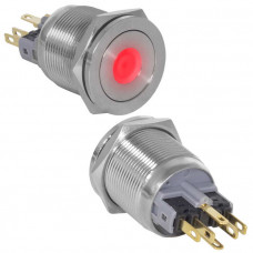 Кнопка антивандальная GQ22PF-11D/R/N on-(off)+off-(on)