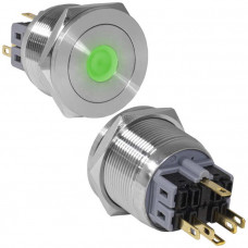 Кнопка антивандальная GQ25PF-11D/G/N on-(off)+off-(on)