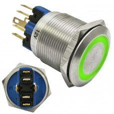 Кнопка антивандальная GQ22-11ZE/G/N on-off+off-on