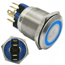 Кнопка антивандальная GQ22-11ZE/B/N on-off+off-on