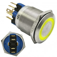 Кнопка антивандальная GQ22-11ZE/Y/N on-off+off-on